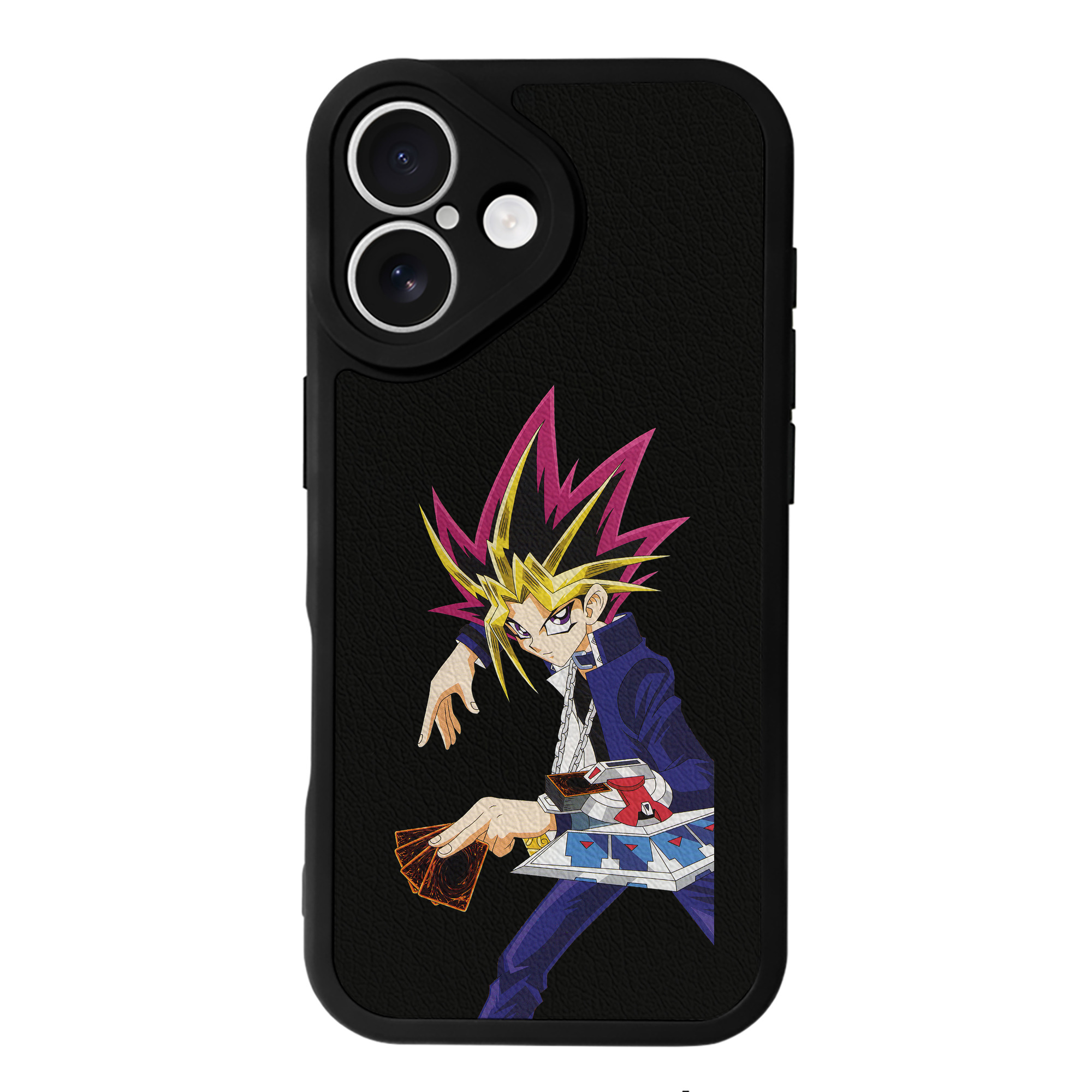 遊☆戯☆王 Yu-Gi-Oh! 【iPhone 16シリーズ対応】シリコンスマホケース（レザー調） 材質：シリコン